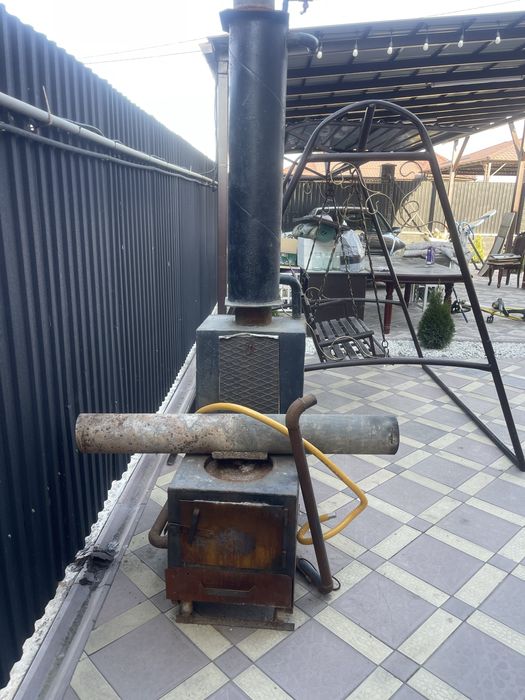 Продам углевую печку сапог