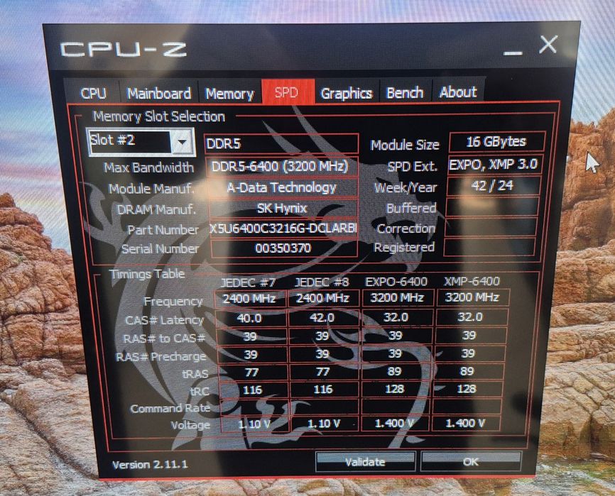 32GB RAM 6400MHz DDR5 XPG Lancer RGB