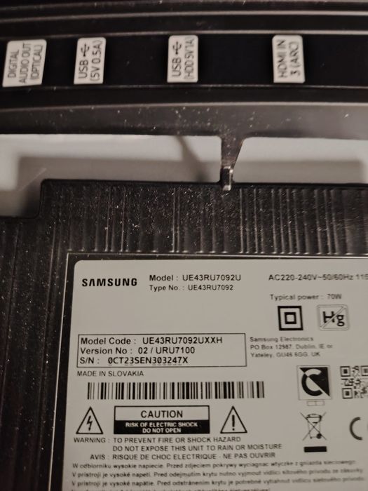 Piese tv din dezmembrări Samsung Smart tv