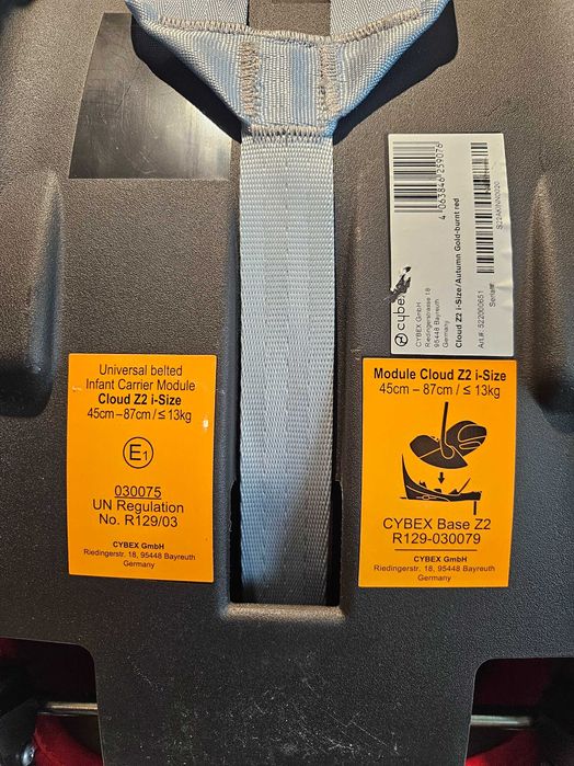 Scoica Cybex Cloud Z2 i-size Autumn Gold Burnt Red