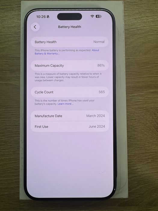 Iphone 15 Pro max 256GB Blue Titanium ESIM
