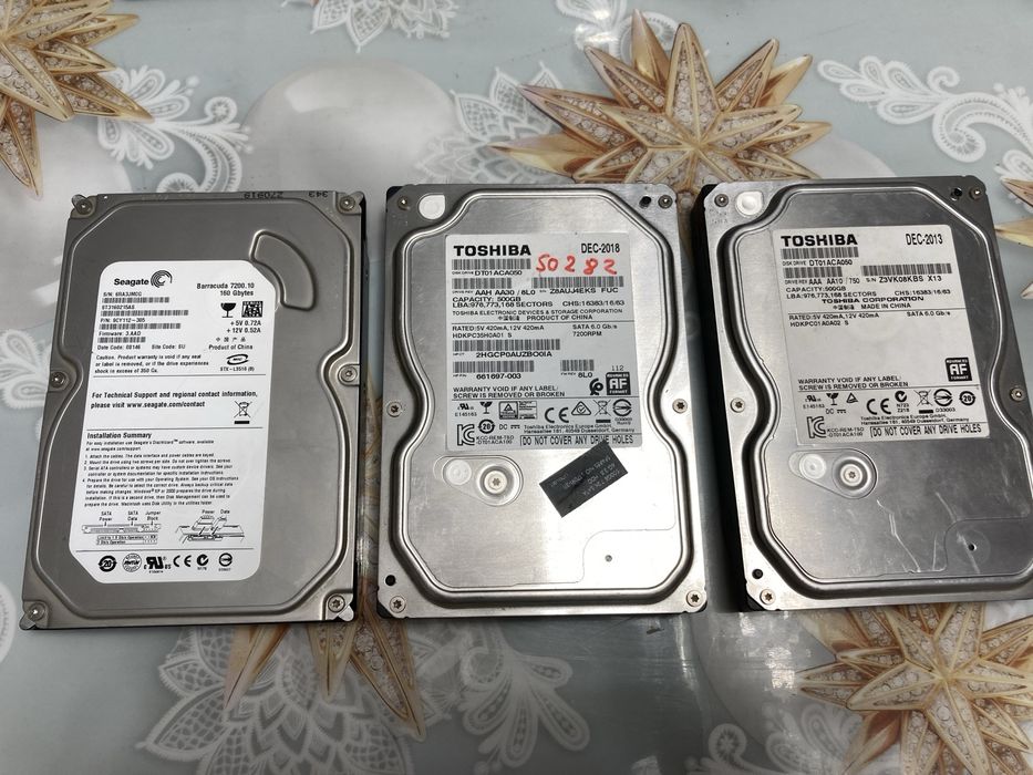 HDD диски toshiba, seagate