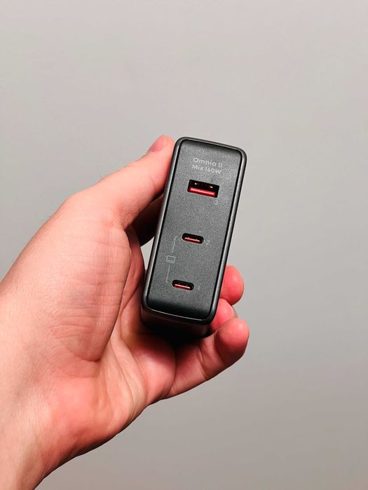 Incarcator laptop GaN Aukey Omnia II Mix 140W PA-B7O USB-PD 3.1