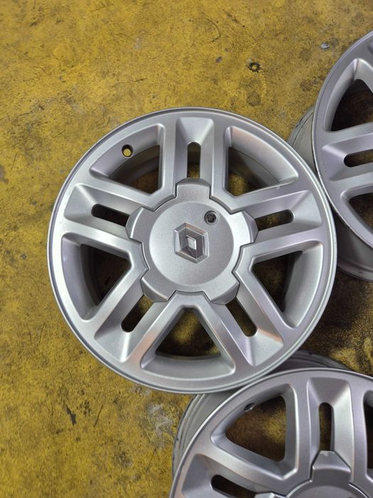 4 Jante Aliaj 4x100 16'' - 6.5J ET 49 - OEM Renault Captur Megane 1 Clio / Dacia Logan Sandero Jogger Dokker CA UNELE NOI