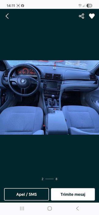 Bmw e46 318i an 2001 motor 1995 acte valabile fiscal pe loc.