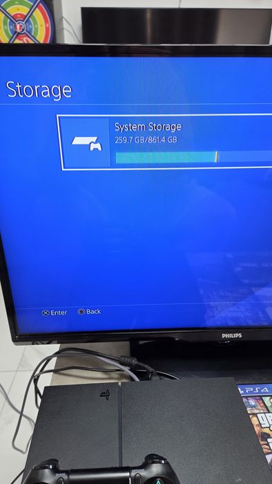PS4 1TB + PACHET GAMING  CU TV +2 manete + statie incarcare + 4 jocuri pe cd + multe jocuri digitale descarcate!