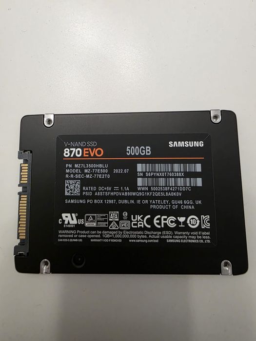 SSD Samsung 870 evo 500gb