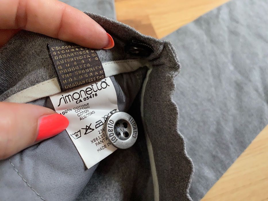 Pantaloni copii Roberto Cavalli baieti bumbac gri 4 ani 107 cm