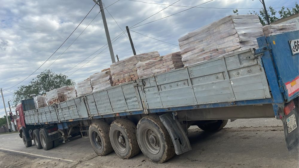 Продается бу красный кирпичь
