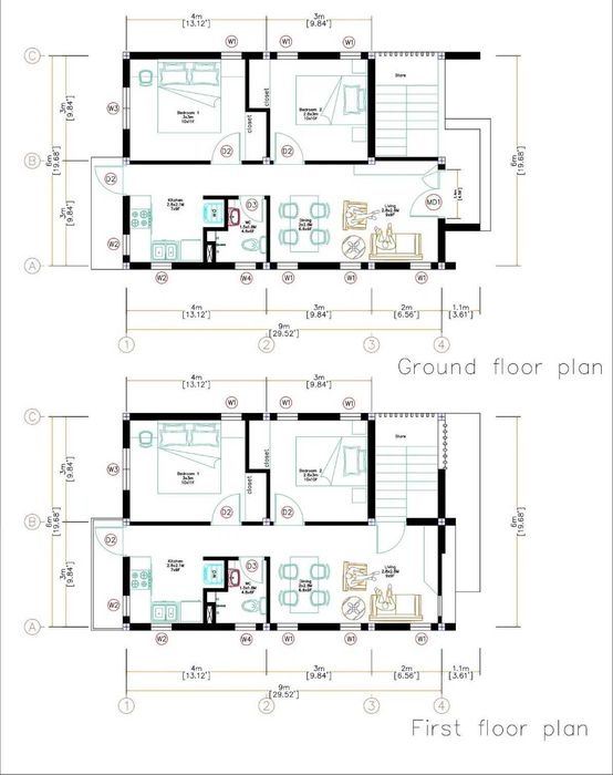 НА ИЗПЛАЩАНЕ - Двуетажна сглобяема къща с 4 спални, 108 кв. м