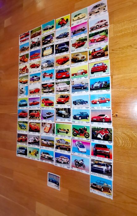 Колекционерски картинки от дъвки "Турбо"