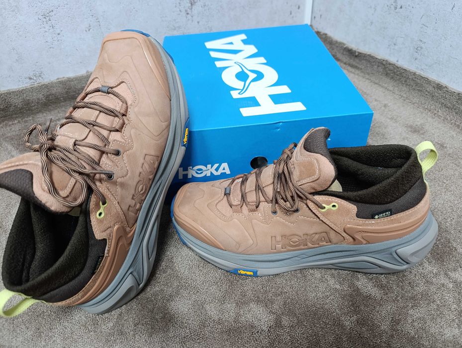 Чисто нови Hoka M Kaha 3 Low GTX номер 45 1/3 естествена кожа