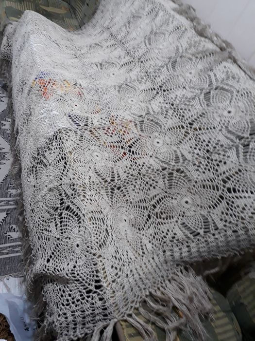 Покрывало.Или плед из льна.