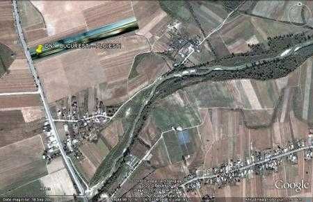 Inchiriez teren Ciolpani 6300 MP stradal DN1