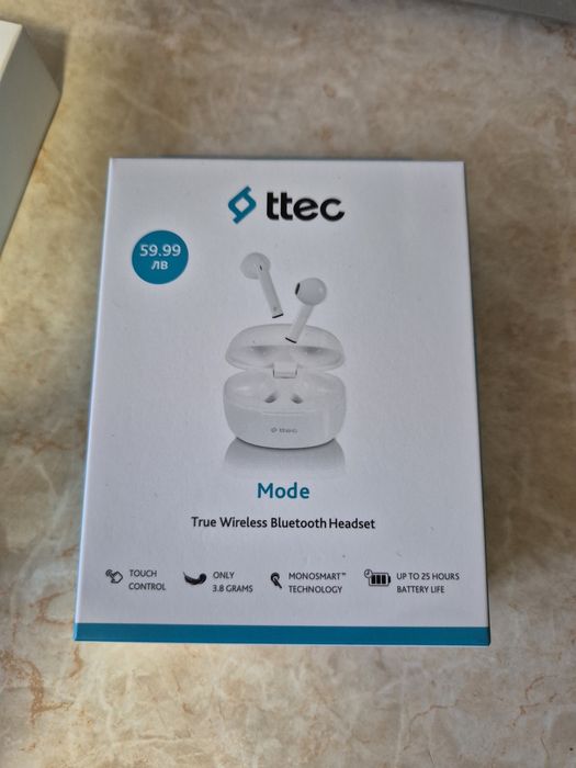 Безжични слушалки ttec чисто нови не са отваряни