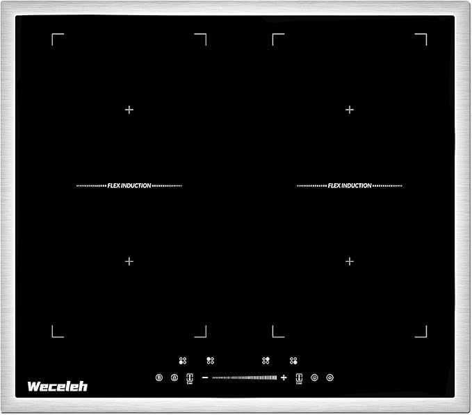 Weceleh Plită cu inducție cu 2 zone flexibile, 60 cm