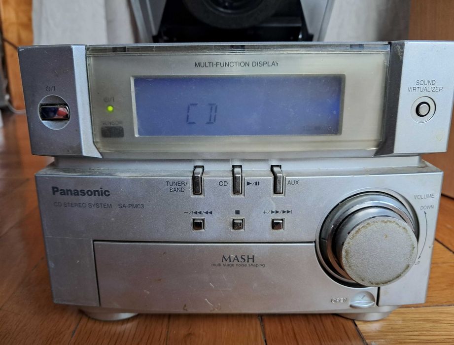 колонки Panasonic SB-PM03 + Стерео система SA-PM03 (развален четец)