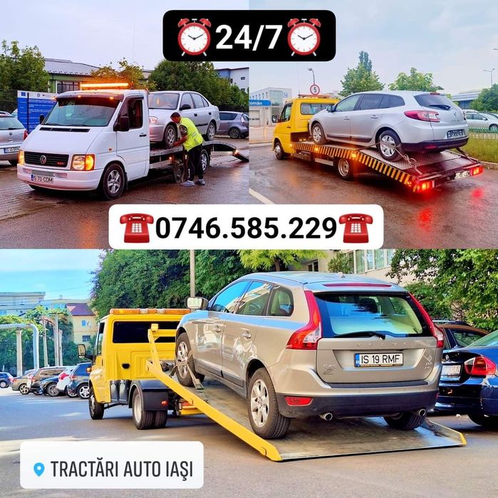 •Tractări Iași / Platformă Iași / Asistență Rutieră Iași / 24/7 •