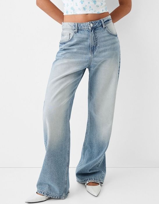 Blugi largi Bershka