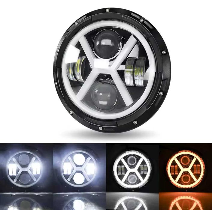 200W Универсални 7 Инчови Диодни Фарове за Lada Niva Nissan Terrano