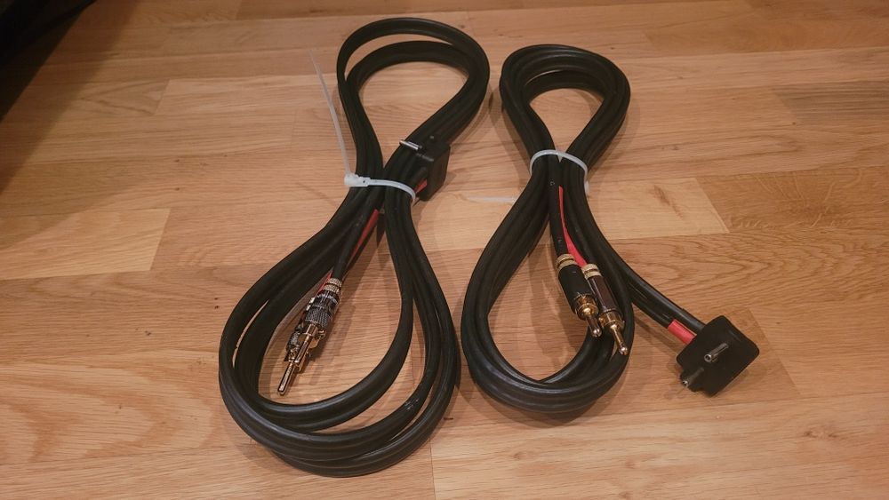 Cabluri boxe Naim NACA5 – 3m cu mufe originale pentru amplif. NAIM