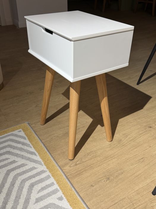 2 noptiere lemn masiv stejar+MDF, Actona
