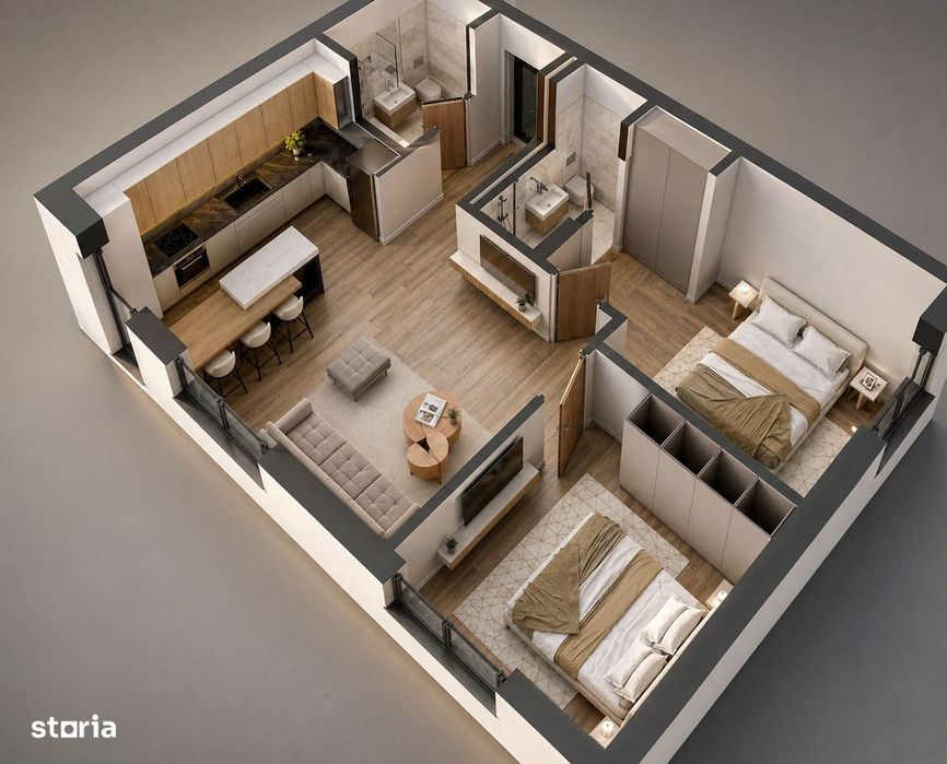 Apartament 3 camere,  Rond OMV Pipera,  complex rezidential nou