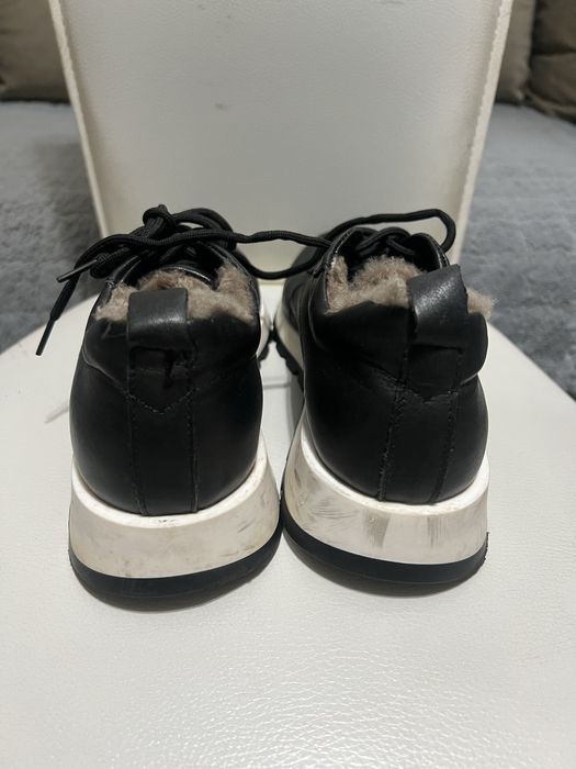 Ботинки кожаные зимние