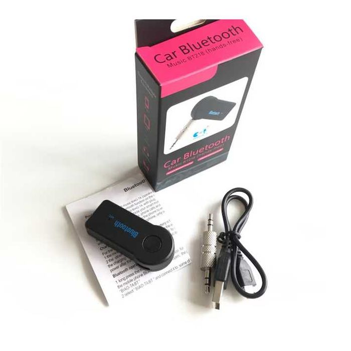 Adaptor audio auto, Bluetooth, AUX, Negru