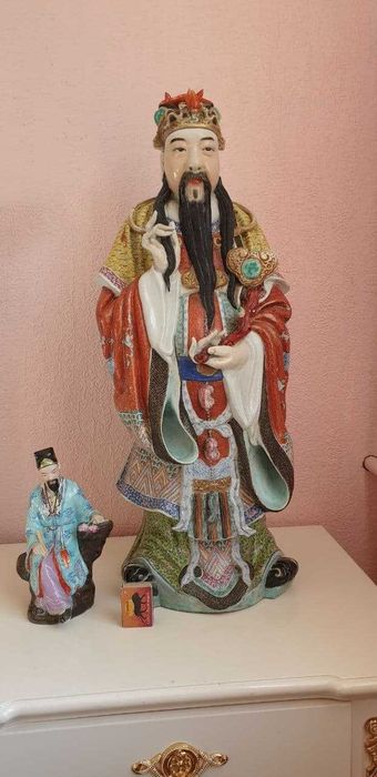 Статуэтка Китай начало 20 века революционная Кашгарская работа 70 см