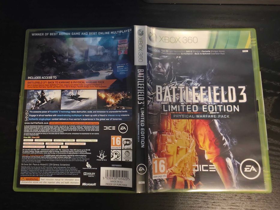 Battlefield 3 Limited Edition за Xbox 360 | 2 диска | Тествана и работи отлично