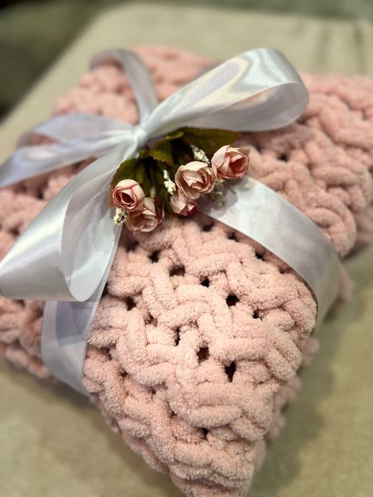 Пухкави плетени одеяла Ализе ръчна изработка, идеален подарък за бебе