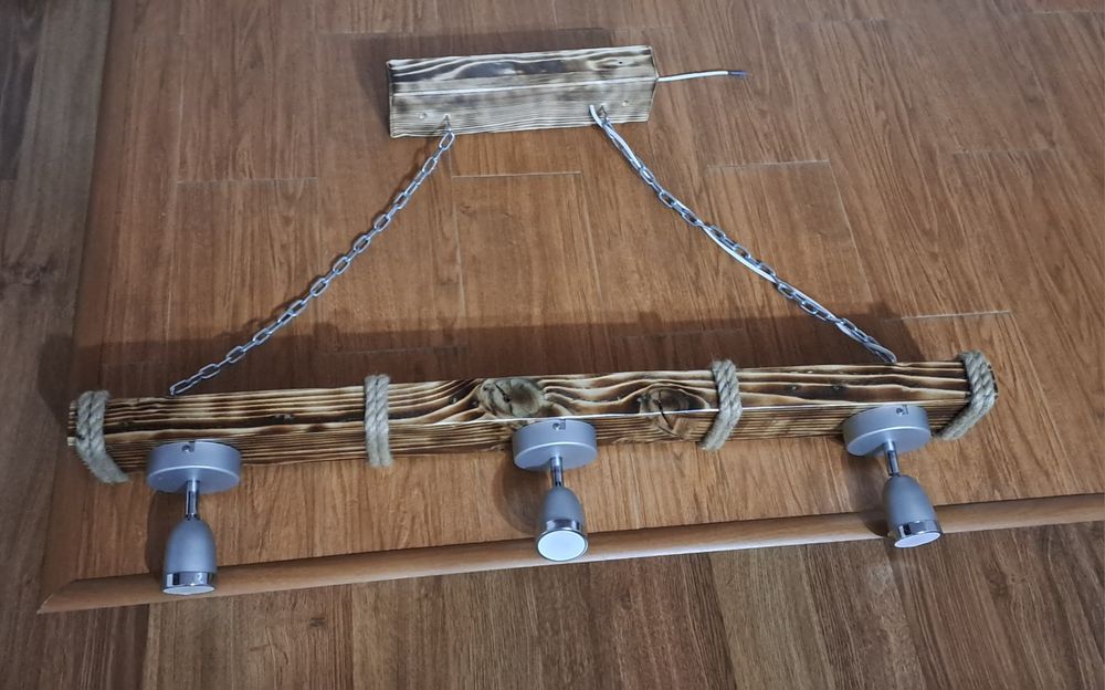 Aplica,lustra rustica din lemn