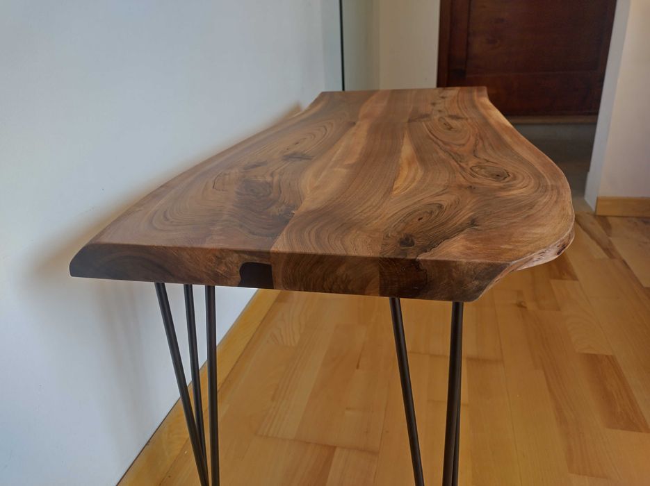 Lemn masiv de nuc/Măsuță cafea lemn de nuc