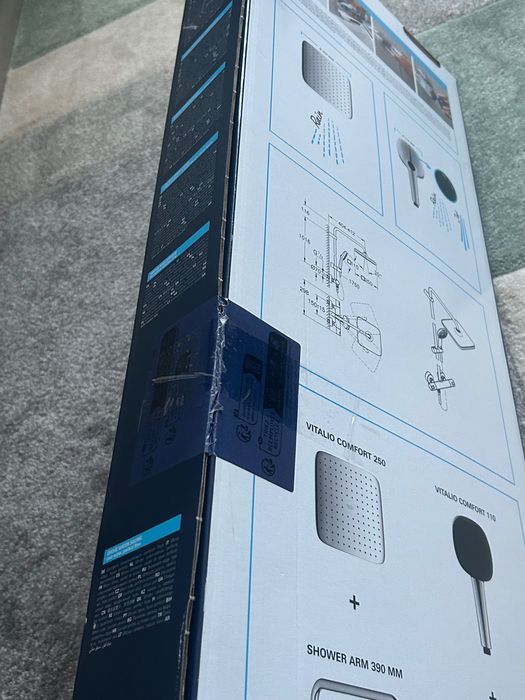 Sistem de dus Grohe Vitalio Cube 250mm,1 functie