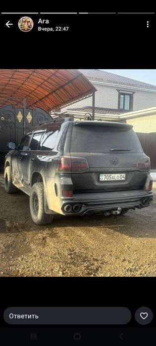 Задний бампер от Тойота Ленд крузер 200
