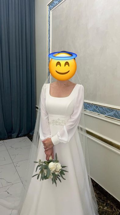 Платье свадебное состояние нового