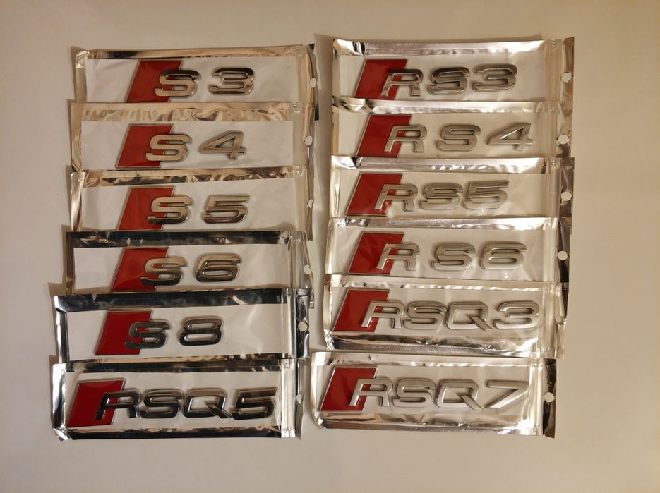 Задна Емблема/Стикер за Audi Q3/Q5/Q7 1.8T 2.0T 3.0T и BMW X1/X3/X5/X6