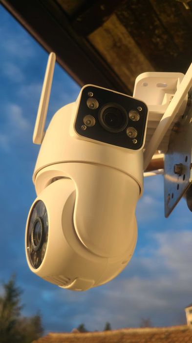 Двойна камера за наблюдение 10mpix WiFi, двойна WiFi камера