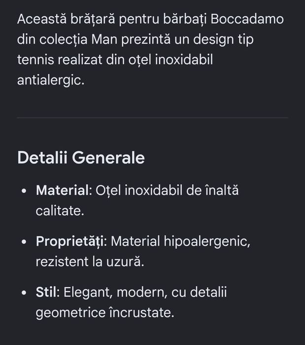 Brățară bărbat otel inoxidabil antialergic