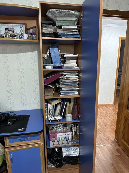 Шкаф, консоль, синий