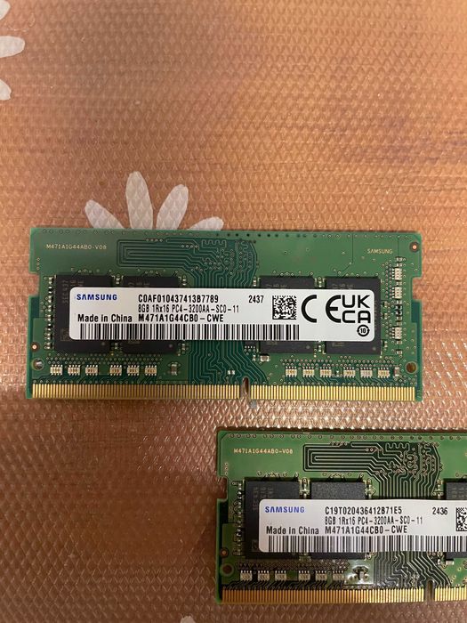 Memorii laptop Sodimm Samsung 8 Gb 3200, 1 x8 Gb, M47A1G44CB0