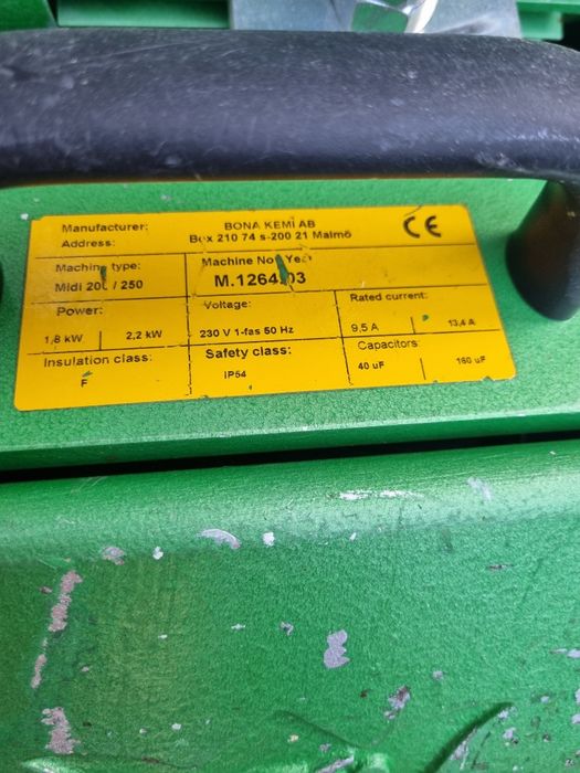 Masina de slefuit parchet profesionala Bona kemi AB