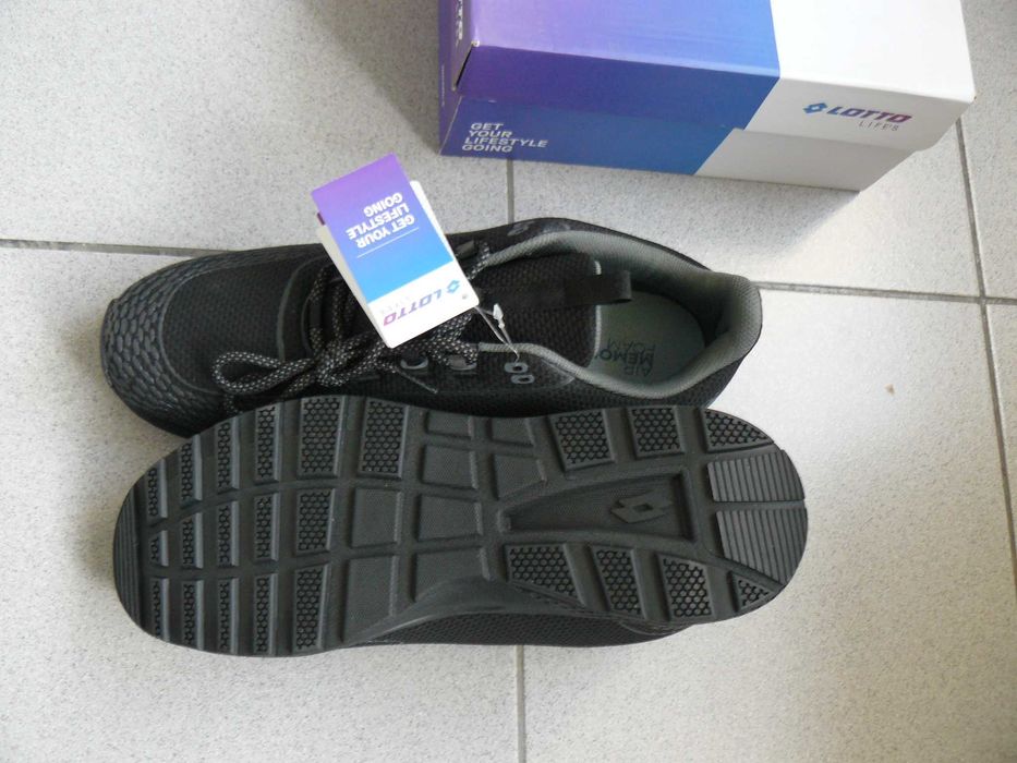 Pantofi Sport Barbati LOTTO KIBRA AMF Noi,Originali,Negru,Marime 45,5