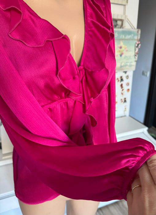 Zara cămașă fucsia