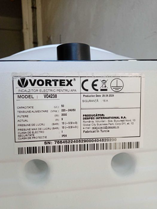 vand boiler electric Vortex