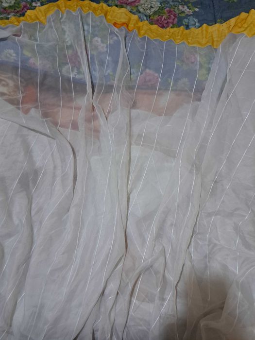 Perdea albă nouă, nefolosită – 470 × 260 cm