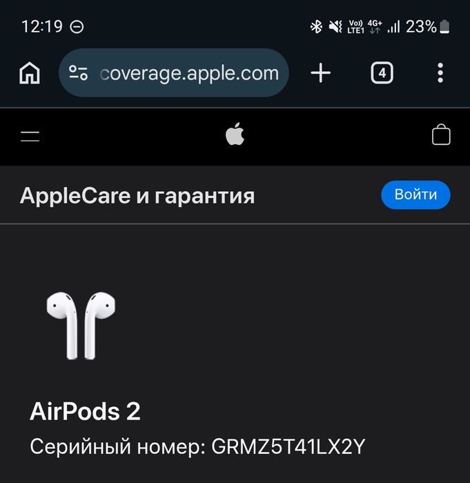 Оригинальные Air pods 2