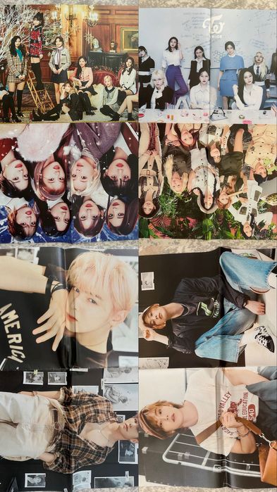 Двухсторонний  Постеры Kpop A4, A3, A2