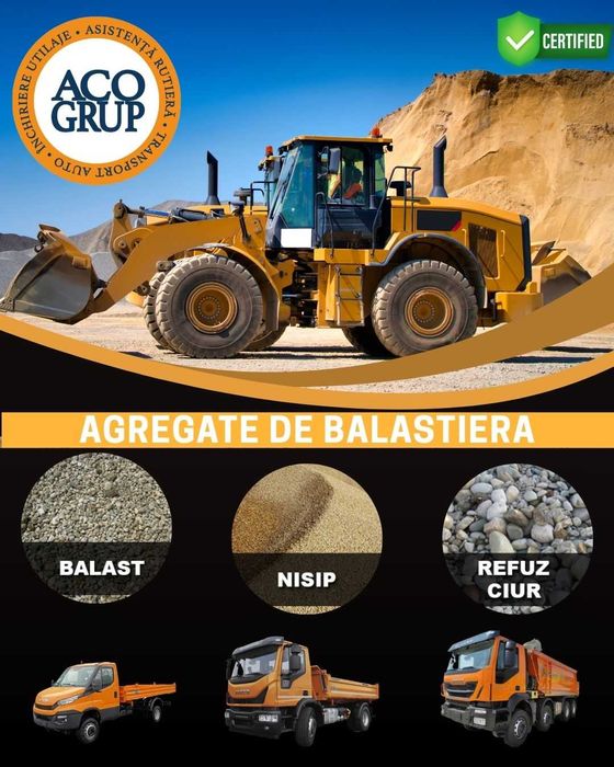 Balast cu Transport Bucuresti - Ilfov | Livrare Rapida | ACO GRUP